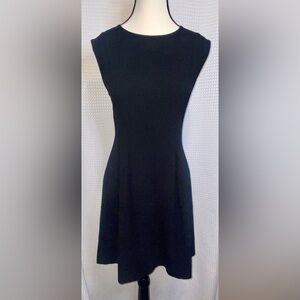 Women’s Dynamite cap sleeves stretchy‎ classic chic black dress Sz medium